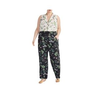 Rachel Roy Women's Plus Size Tropical Floral Pull On Pants NWT Size 1X